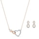 thumbnail image 1 of Conjunto de joyas: collar y pendientes Swarovski Infinity con cristales, 1 of 4