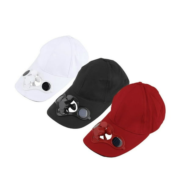 Bluelans Solar Power Fan Cap Women's Men's Summer Fishing Cap with Solar Power Cool Fan Beach Boater Hat