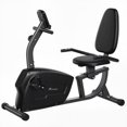 thumbnail image 1 of Soozier Black Recumbent Exercise Bike – 8-Level Magnetic Resistance, LCD Monitor & Adjustable Seat for Home Cardio Workouts, 1 of 7