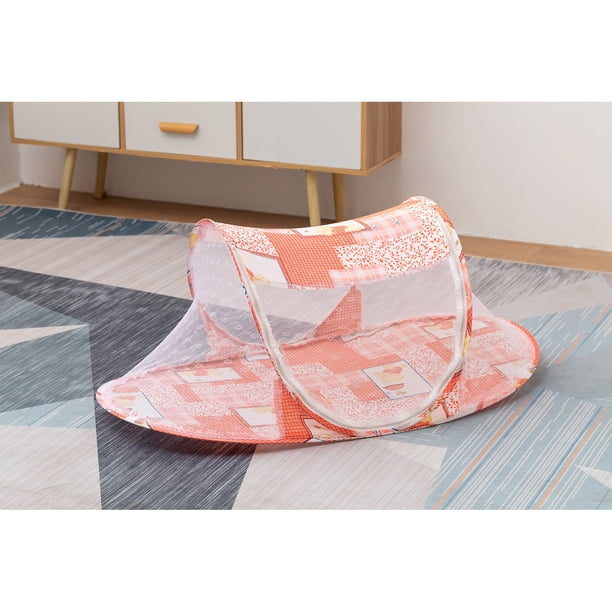 Mosquitera plegable portátil para bebé, cama de cuna plegable, tienda de viaje independiente con cierre de cremallera, adecuada para viajes familiares al aire libre