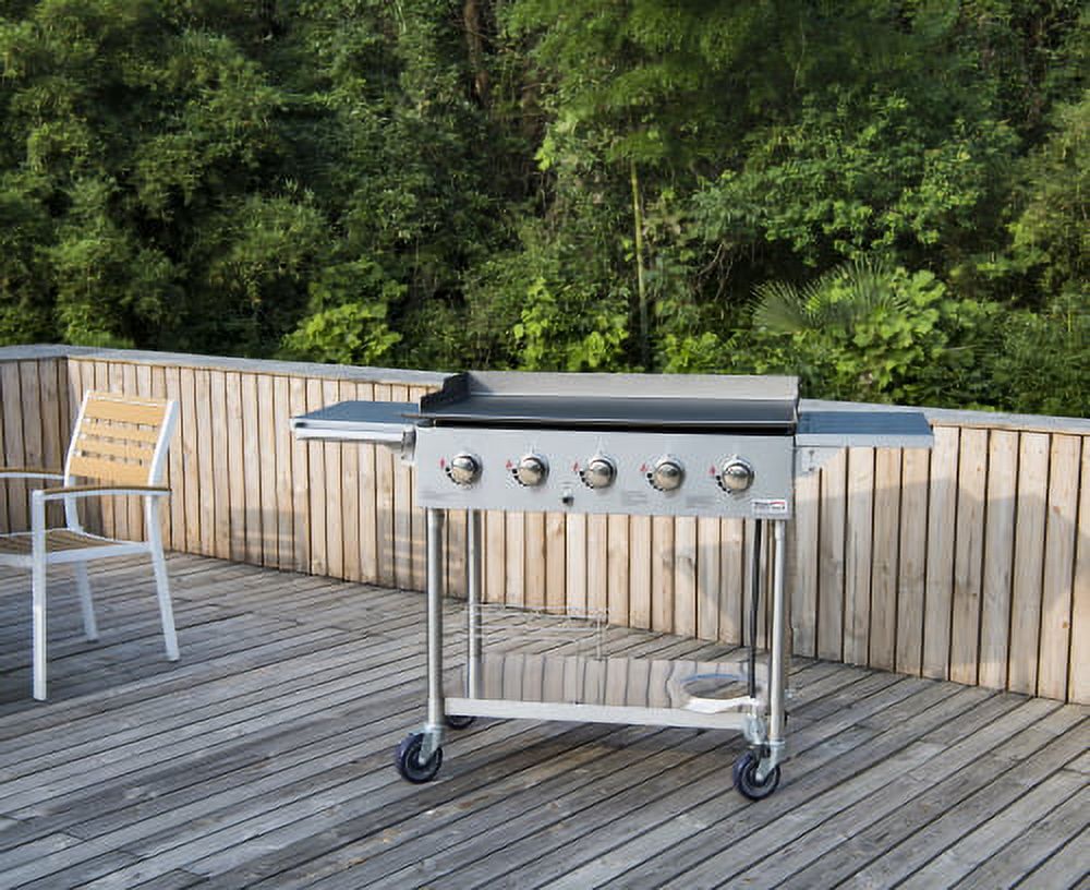 Royal Gourmet GB5000S Regal 5-Burner 65,000-BTU Propane Gas Grill Griddle, 36’’L, Outdoor Cooking, Tailgating - image 3 of 6