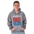 thumbnail image 4 of America Cracks Me Up Liberty Bell USA Unisex Plus Fleece Graphic Hoodie Brisco Brands 3X, 4 of 6
