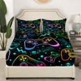 thumbnail image 3 of Erosebridal Black Gamepads Sheet Set Twin,Polka Dots Bedding Sets Twin Size,Video Game Twin Sheet Sets,Super Cozy Gamer Room Decoration,3pcs, 3 of 7