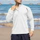 thumbnail image 1 of pstuiky camisas de manga larga para hombre, Traje de entrenamiento para hombre con media cremallera, deportivo e informal, color sólido, manga larga Tops de hombre m, 1 of 5
