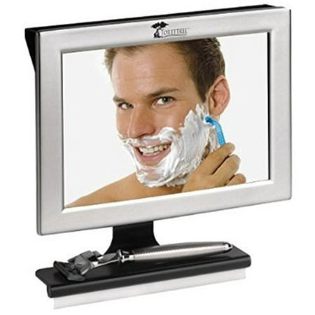 Fogless Shower Mirror with Squeegee by ToiletTree Products. Guaranteed Not to Fog, Designed Not to Fall.