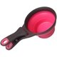 thumbnail image 3 of Juego de tazas medidoras de silicona plegables para mascotas, clip de sellado 3 en 1, tazones multifunción para cuchara, clip para bolsa para perros, gatos, comida, agua, juego de 2 (1 taza y 1/2 taza Namotu YZY340, 3 of 6