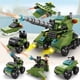thumbnail image 3 of Compatible con ladrillos Lego, partículas pequeñas, cuerpo de bomberos, policía, tanque militar, bloques de construcción, juguetes educativos para niños ensamblados, 3 of 5