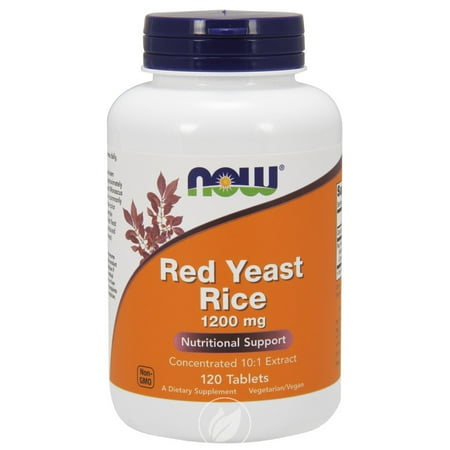 - Now Foods Red Yeast Rice 1200 mg, 120 tabs, Pack of 2