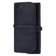 thumbnail image 1 of Estuche organizador de joyas para pendientes, práctico regalo de PU para mujer Negro, 1 of 9