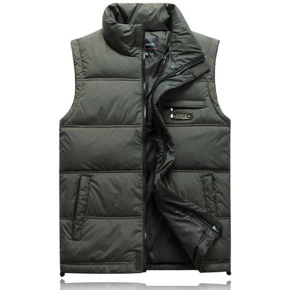OmicGot Winter Duck Down Vest For Men Parka Thick Warm Varsity OMG Windbreaker Sleeveless Jacket Male Classic Casual Travel Waistcoat