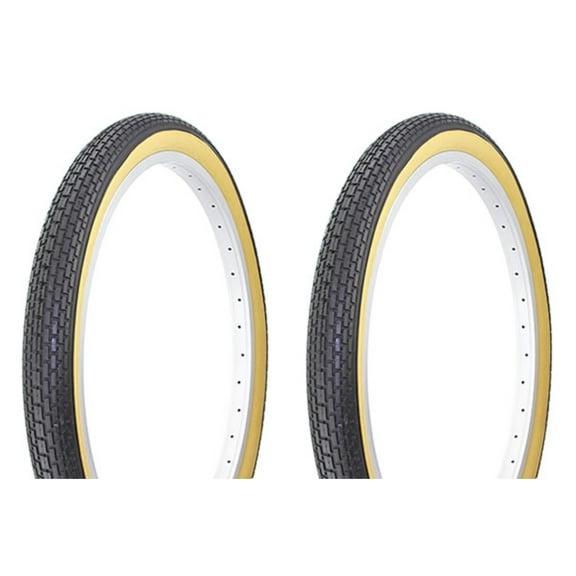 Tire set. 2 Tires. Two Tires Duro 24" x 2.125" Black/Gum Side wall HF-120A.
