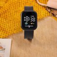 thumbnail image 2 of LYMAYTER Rugby Bracelet Sport Watch - Earth Design Sport Watch: Square Dial, Touch Screen, Big Number LED, Silicone Strap, 2 of 6