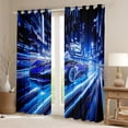 thumbnail image 2 of Castle Fairy Blue Car Boy Black Out Curtains,Extreme Sport Curtains Pack of 2 (42x63 Each), 2 of 6