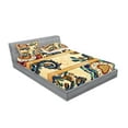 thumbnail image 2 of Ambesonne Paisley Fitted Sheet & Pillow Sham Set, Eastern Batik Style, Queen, Multicolor, 2 of 2