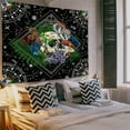 thumbnail image 2 of Ghopy Large Skull Tapestry Colourful Mushroom Tapestry Black Starry Wall Hanging Tapestry Carpet Aesthetic Background Tapestry Home Wall Decoration for Bedroom Living Room, 2 of 5
