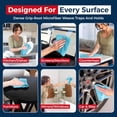thumbnail image 3 of USANOOKS Microfiber Cleaning Cloths-Microfiber Towels-Turq- Pack of 12 (12.5"x12.5"), 3 of 9