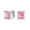 Light-Pink, variant on Womens Traditional Large 5CT Square CZ Solitaire Clip-On Earrings Silver Plated 12MM