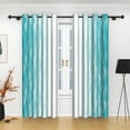 thumbnail image 7 of Lfeey Teal Gradient Ombre Blackout Curtains for Bedroom Living Room, Grommet Curtains, 42x72 inch, Set of 2, 7 of 7