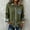 Army Green, variant on Button up Jacket for Women Fall Trucker Coat Women Slim Color Block Long Sleeve Collared Casual Outerwear Green S