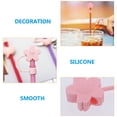 thumbnail image 7 of IBASETOY 12Pcs Reusable Pink Silicone Straw Tips Cover Straw Dust Plugs for Events, 7 of 7