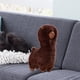 thumbnail image 5 of Peluches de alpaca, peluche de alpaca, cómodos, decoración del hogar, ligeros, kawaii Marrón, 5 of 6
