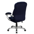thumbnail image 4 of Scranton & Co High Back Microfiber Upholstered Office Chair in Navy, 4 of 7