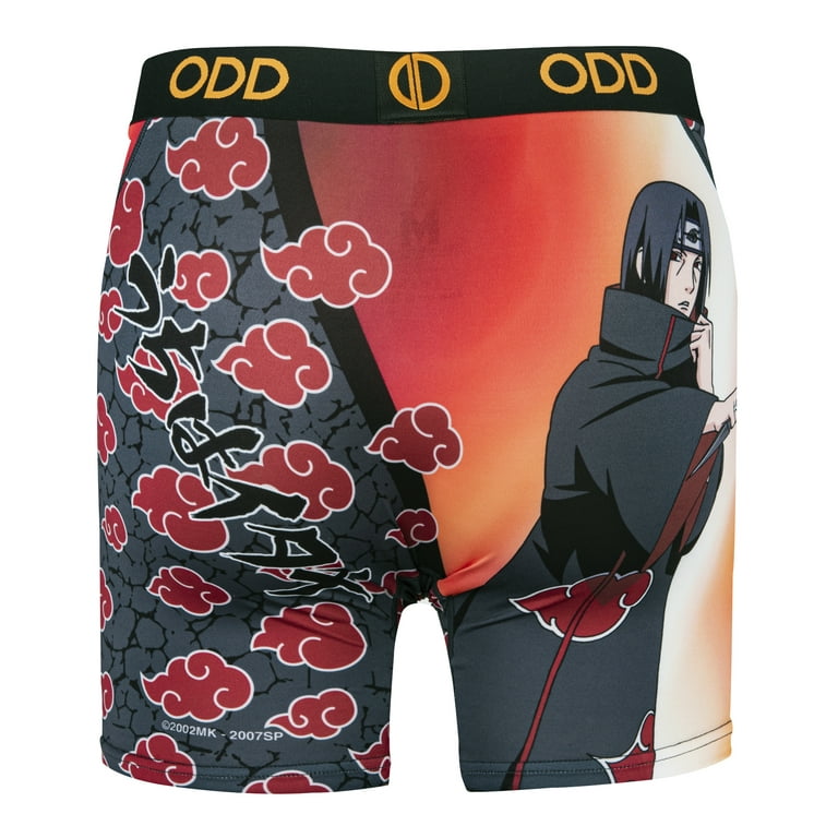 Odd Sox, Naruto Characters, Itachi, Men's Fun Boxer Brief Underwear, Large