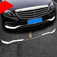 thumbnail image 5 of for E Class W213 2016-2019 Chrome ABS Front Bumper Plate Spoiler Spoilers Decorative Cover Trim, 5 of 5