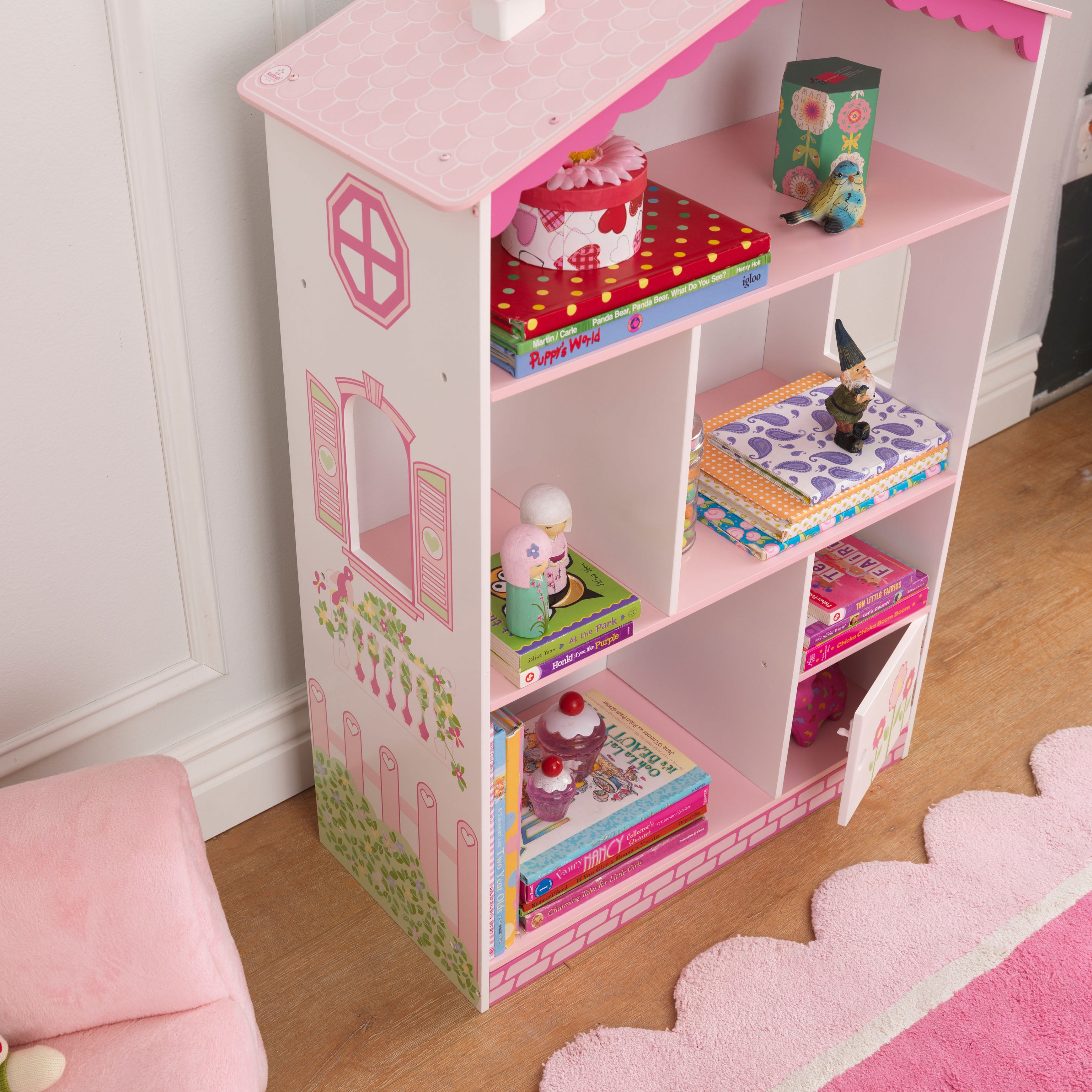 kidkraft dollhouse bookcase