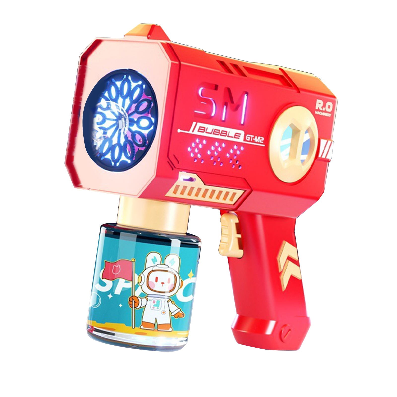 Automatic Bubble Gun, Gatling Bubble Blower with Bubble Solution, Interactive Bubble Shooter for Outdoor Recreation, Full-Auto Bubble Blower (3PCS)