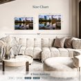 thumbnail image 4 of Elephant Stock Austin City Reflection Wall Art - Horizontal Canvas Wall Art - Living Room Wall Decor - City Canvas - Yellow And Blue Decor - 30" x 20", 4 of 8