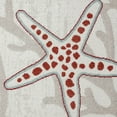 thumbnail image 5 of Home Dynamix Marine Coral Coastal Starfish Indoor/Outdoor Area Rug, Ivory/Blue, 5'2"x7'2", 5 of 11