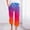 #516-Multicolor, variant on Haivin Women's Linen Blend Gradient Print Drawstring Capri Pants and Short Sleeve Top Set, Loose Fit Casual Outfit for Daily Wear