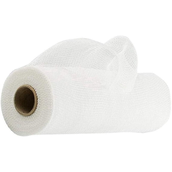 White Deco Mesh Wreath Decor - 10" x 10 Yards, Christmas