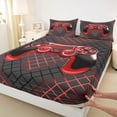 thumbnail image 3 of jejeloiu Kids Gamepad Controller Twin Sheet Sets,Gamer Gaming Twin Fitted Sheet,Red Black Flat Sheet For Adults,Ultra Soft Home Decor,3 Pieces, 3 of 7