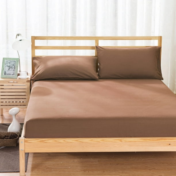 Stretch Twin Fitted Sheet Only - Jersey Knit Stretchy Snug Fit for Single,  or Twin Size Mattress , Ultra Soft, Wrinkle Free,