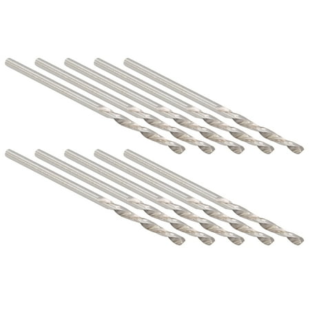 

DOACT 10Pcs Twist Drill Bit Straight Shank HSS Beads Punch Hardware Tools 1.7mm