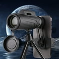 thumbnail image 1 of ¡Ahorra Hoy!, Telescopio monocular 12x50 con trípode para teléfono para adultos, de alta potencia, HD, resistente al agua, portátil, ligero y compacto Akmoler, 1 of 9