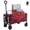 220 lbs Red, variant on SHOUFTW Foldable Wagon Cart with Wheels, 330 lbs Capacity, Portable Utility Cart with Adjustable Handle for Camping, Garden, Shopping, Sports, Black