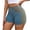 Blue, variant on YYUIJK Womens Stretch Denim Shorts Mid Waisted Stretchy Folded Hem Shorts Jeans Boyfriends Jeans Short Casual Summer Classic Beach Mini Denim Pants Blue XXL