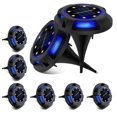 thumbnail image 1 of 12LED Solar Power IP65 Waterproof Floor Pathway Lawn Disk Landscape Solar Portable Outdoor Garden Solar Lawn Light 3 8LED Warm White+4 LED Blue, 1 of 5