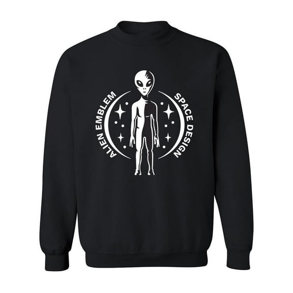 Full Body Alien Design Sweatshirt Men -Image by Shutterstock, Male Small