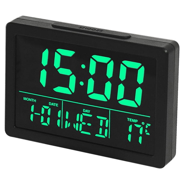 Reloj LED simple de pantalla grande, reloj despertador junto a la cama, reloj electrónico multifuncional MFZFUKR BST2000495-3