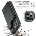 thumbnail image 4 of for iPhone 15 Pro Case with Card Holder, Wallet Case for Women Men with RFID Blocking, Durable Leather Kickstand Magnetic Clasp Shockproof Phone Case for iPhone 15 Pro, 4 of 9