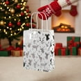 thumbnail image 5 of Elainilye Christmas Gift Bags Santa Claus Printed Tote 12 Pieces with Snowflake Design for Party Candy Packaging and Holiday Events, 5 of 6
