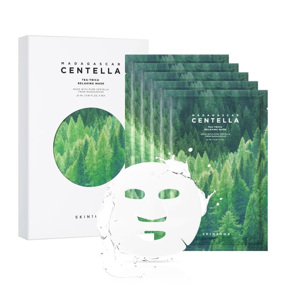 Mascarilla facial SKIN1004 Madagascar Centella Tea-Trica 24 ml x 5 unidades