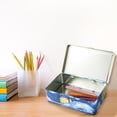thumbnail image 2 of Caja de Almacenamiento de Metal DAHO Noche Estrellada con Bisagra para Oficina, Escuela, Hogar, Maqu, 2 of 6