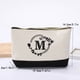 thumbnail image 4 of Initial Bolsa de Maquillaje Bolso de Mano Lienzo Impreso Inicial Bolsa de Maquillaje de la Mujer Bolsa de Llave Bolsa de Almacenamiento Adecuado para Todas las Niñas, 4 of 5