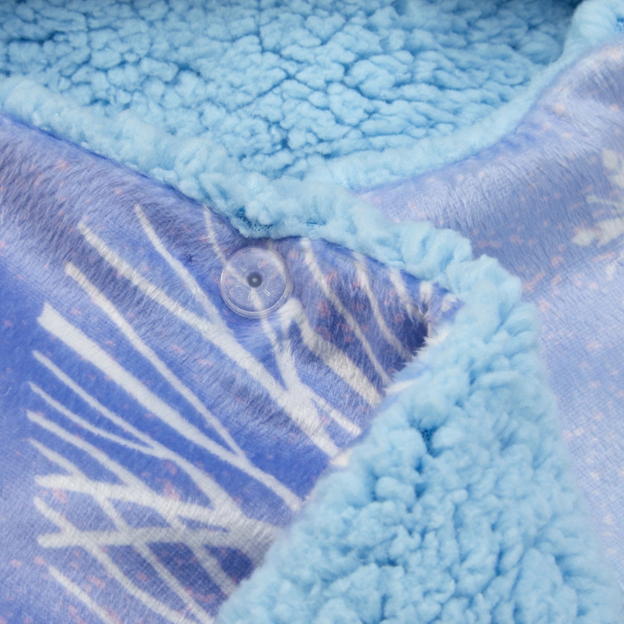 Disney Frozen Kids Sherpa Snuggle Wrap Hoodie Blanket Blue Walmart