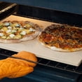 thumbnail image 3 of Pizza Craft Rectangular ThermaBond Baking and Pizza Stone for Oven or Grill - 20" x 13.5", 3 of 7